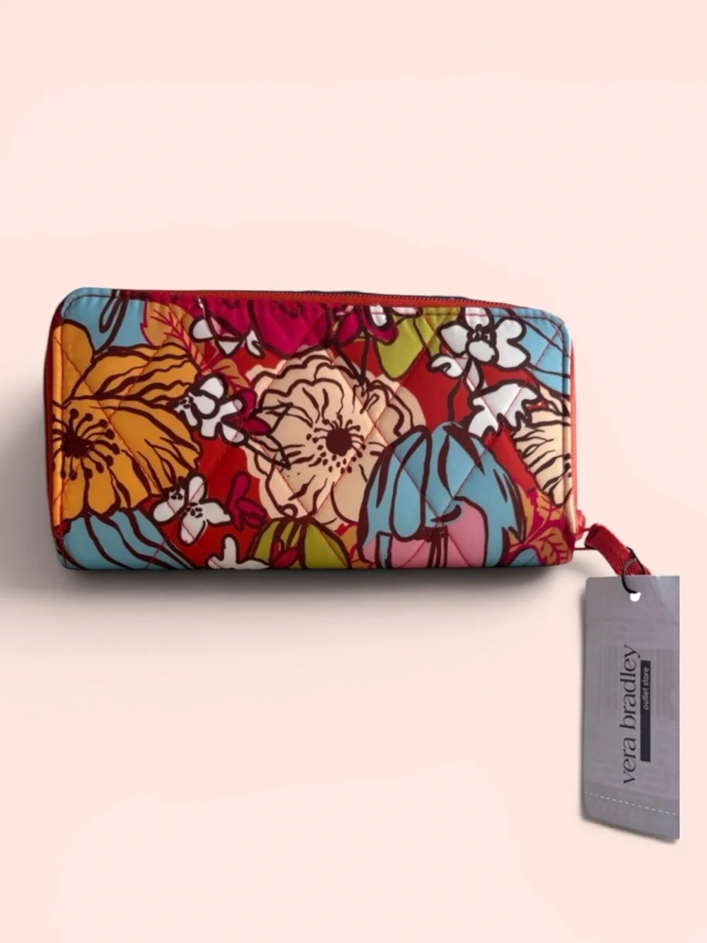 Vera Bradley Floral Zip Continental Wallet - Multicolor - Picture 2 of 3